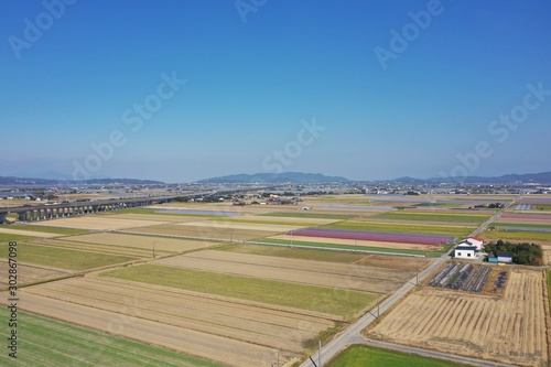 A vast rural area in late autumn