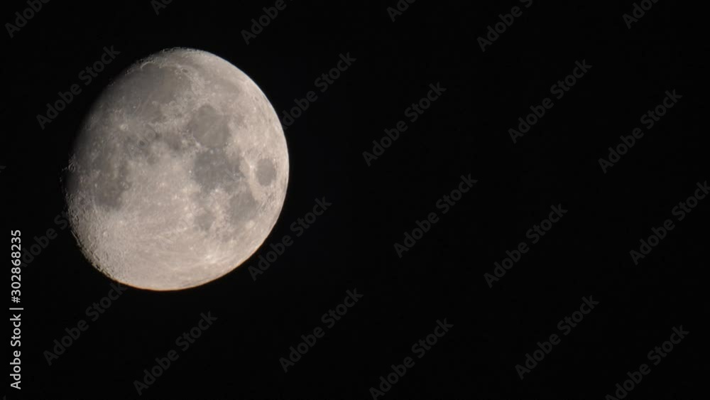 Close up Moon moving across the frame. Close up Moon moving across the frame.