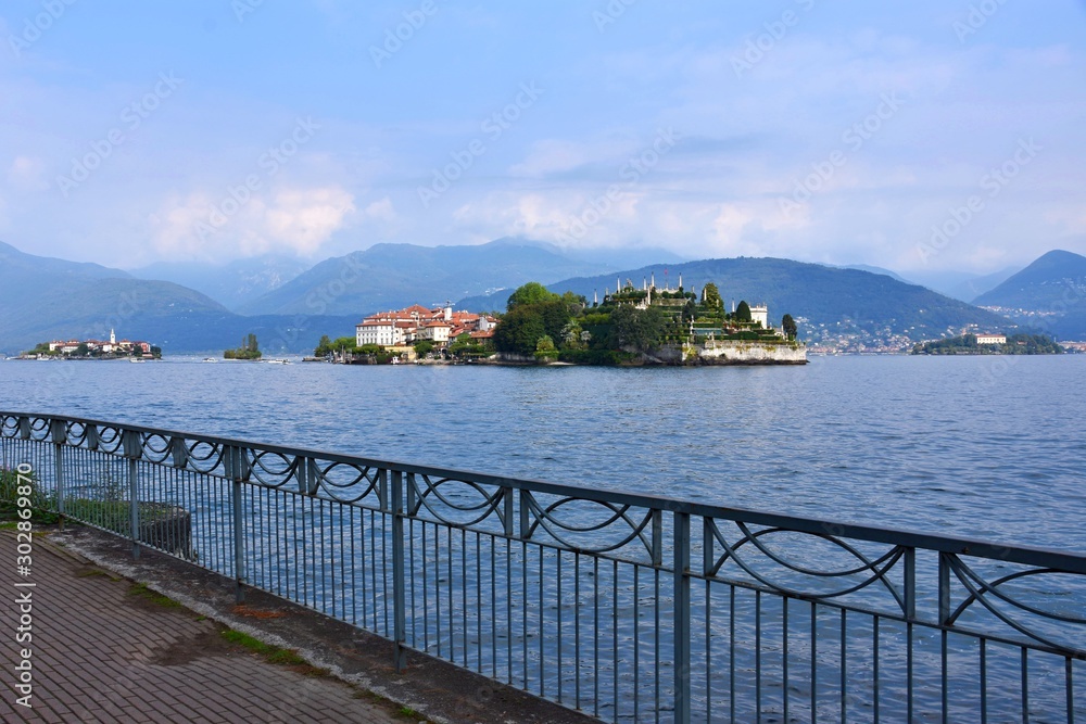 View on the Isola Bella island - Lago di Maggiore - lake in Italy