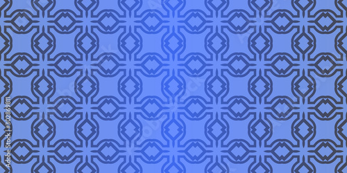 Seamless geometric pattern with decorative art-deco modern ornamnet. Vector illustration © Bonya Sharp Claw