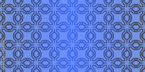 Seamless geometric pattern with decorative art-deco modern ornamnet. Vector illustration