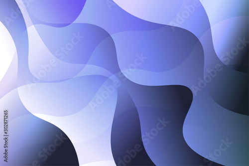 Wave background. Abstract geometric pattern. Vector illustration. Blue color