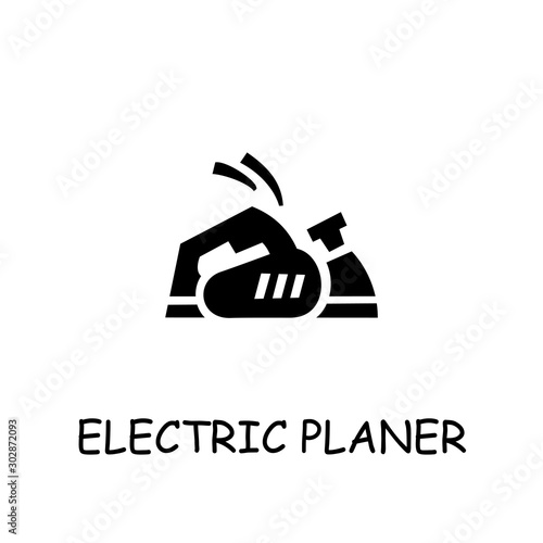 Electric Planer flat vector icon