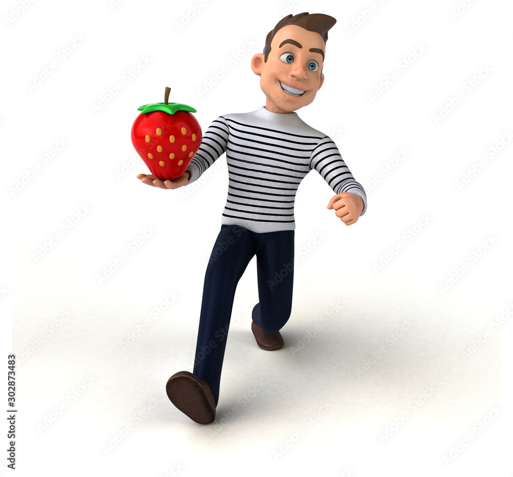 Fun 3D cartoon casual character Fun 3D cartoon casual character