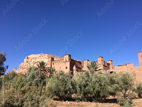 ouarzazate town and the river