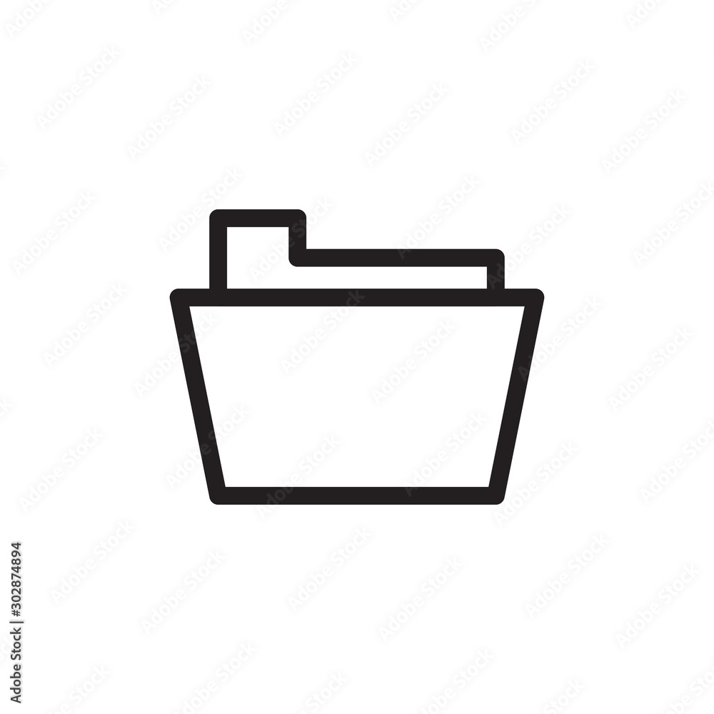flat line folder icon. Logo element illustration. folder design. vector eps 10 . folder concept. Can be used in web and mobile . flat line folder icon. Logo element illustration. folder design. vector eps 10 . folder concept. Can be used in web and mobile .