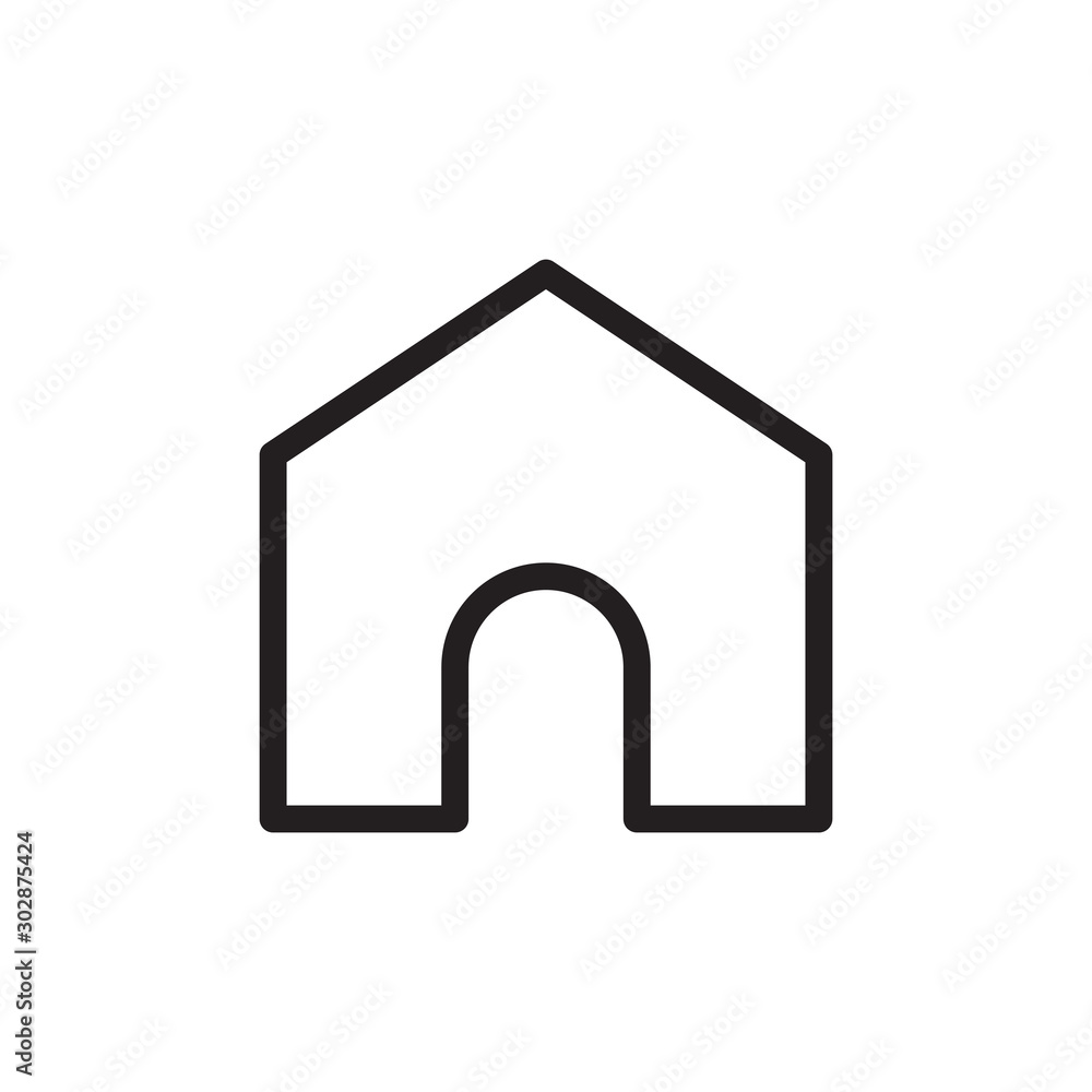 flat line home icon. Logo element illustration. home design. vector eps 10 . home concept. Can be used in web and mobile . flat line home icon. Logo element illustration. home design. vector eps 10 . home concept. Can be used in web and mobile .