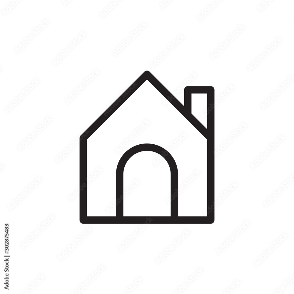 flat line home icon. Logo element illustration. home design. vector eps 10 . home concept. Can be used in web and mobile . flat line home icon. Logo element illustration. home design. vector eps 10 . home concept. Can be used in web and mobile .