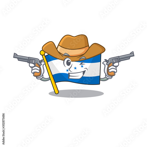 character on the cartoon flag honduras cowboy