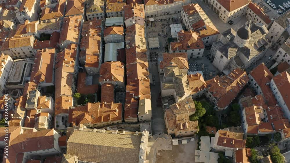 Aerial view above of Dubrovnik old town rooftop, Croatia. Aerial view above of Dubrovnik old town rooftop, Croatia.