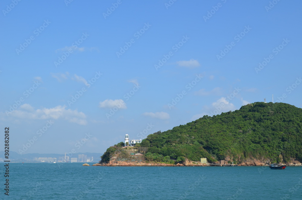 Naklejka premium travel in Hong Kong