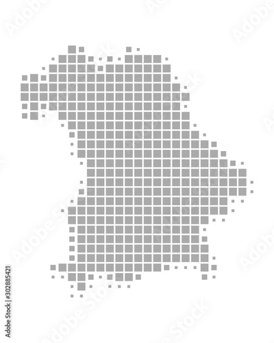 Karte von Bayern