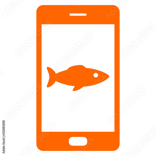 Fisch und Smartphone