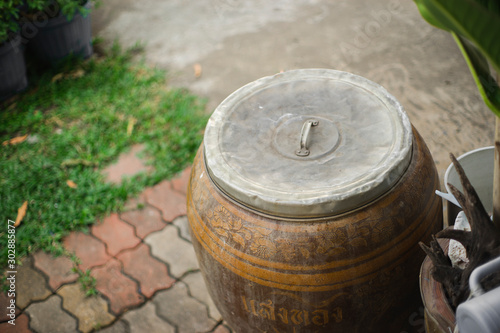 Ancient barrel in front of my house