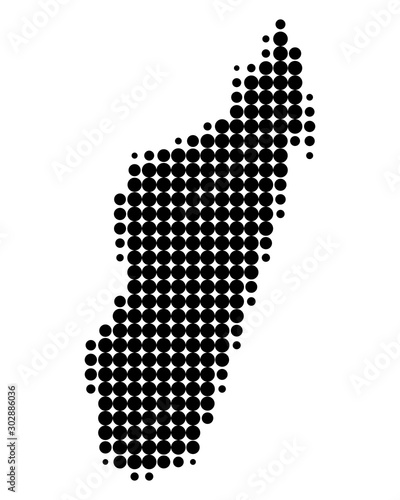 Karte von Madagaskar