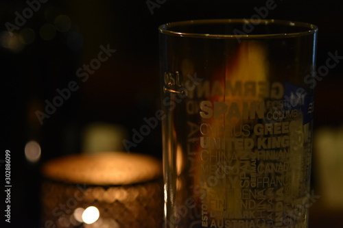 A glass of beer on the table