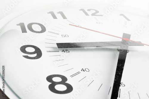 Broken And Dirty Old Clock Face