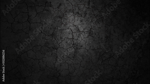 Cracked Wall Abstract Background. Grey Background Texture.