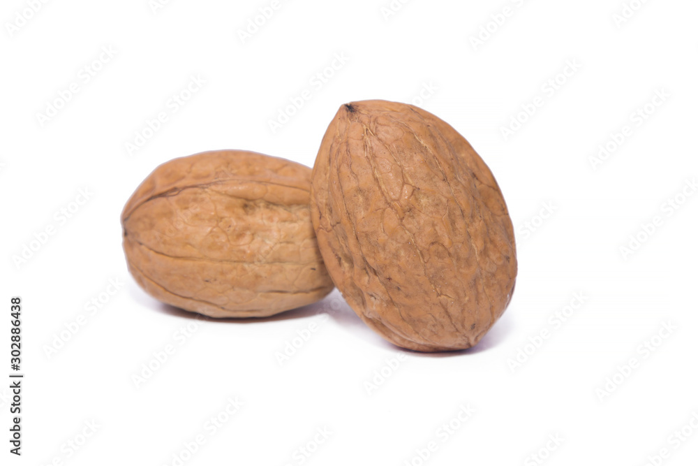 walnuts isolated on white walnuts isolated on white
