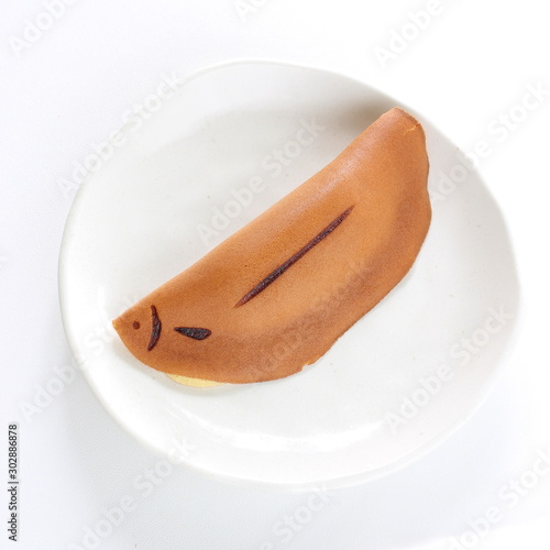 Japanese fish shaped confectionery, ayu fish filling cake