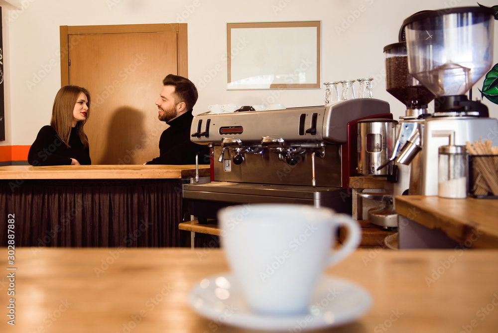 Coffee Shop Bar Counter Cafe Restaurant Relaxation Concept. Coffee Shop Bar Counter Cafe Restaurant Relaxation Concept.