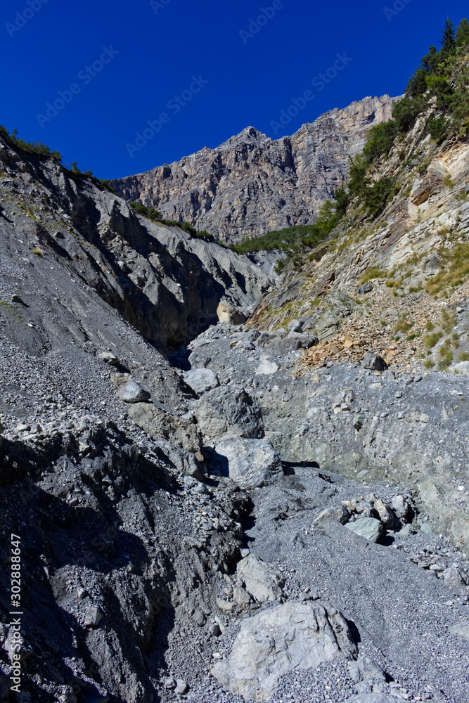 rocky gorge in the surroundings of Bormio rocky gorge in the surroundings of Bormio
