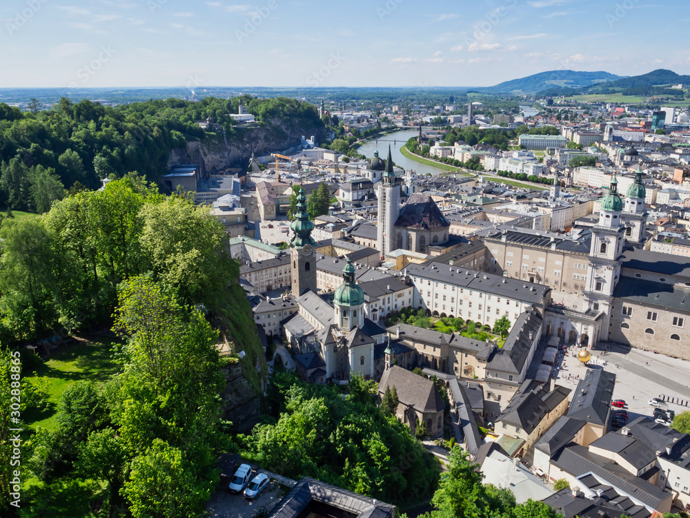 Salzburg - view of the city from the castle