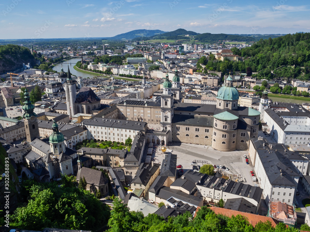 Salzburg - view of the city from the castle