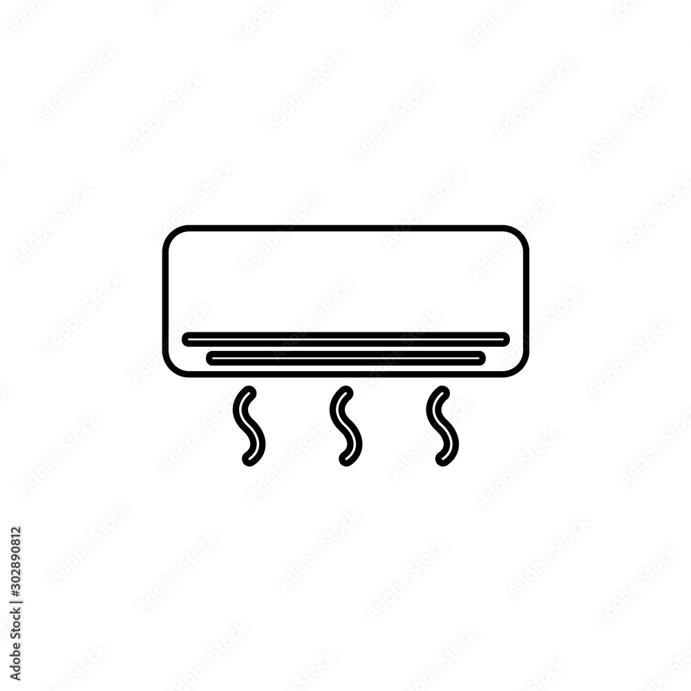 air conditioner icon. raster flat illustration air conditioner icon. raster flat illustration