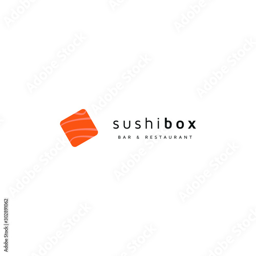 Logo Sushi box wektor