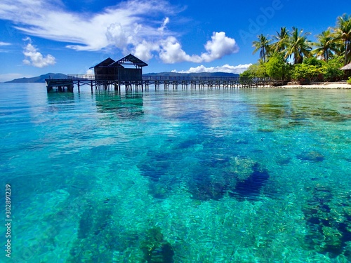 Cuadro en lienzo View of Arborek island Raja Ampat