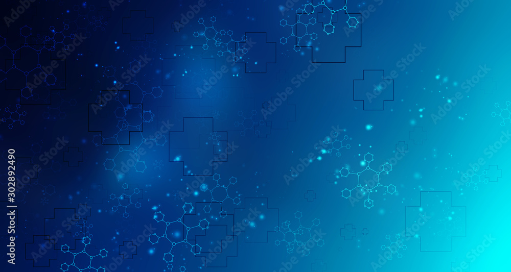 2D illustration medical structure background 2D illustration medical structure background