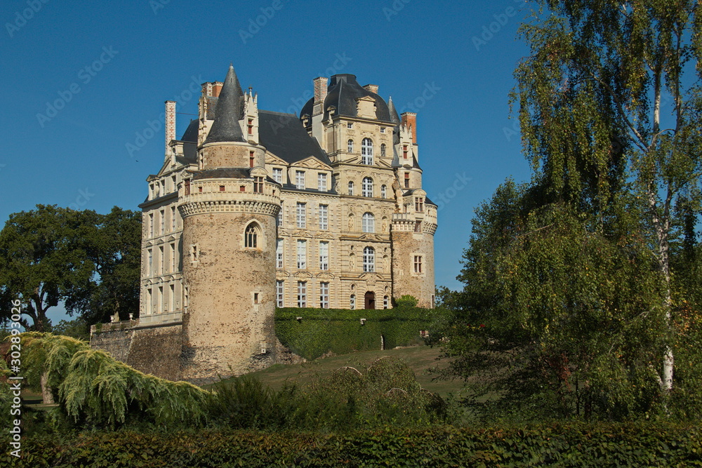 Castle Brissac of the Loire valley in France,Europe