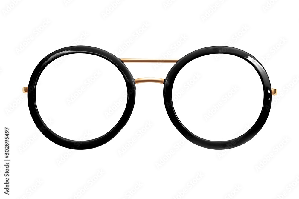 Glasses isolated on white background for applying on a portrait Glasses isolated on white background for applying on a portrait