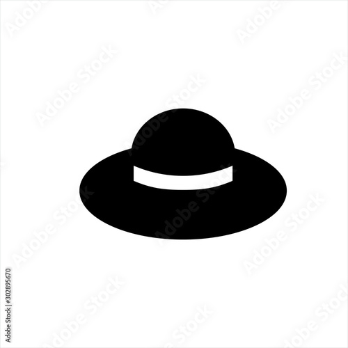 hat icon in trendy flat style isolated on background. hat icon page symbol for your web site design hat icon logo, app, UI. hat icon Vector illustration, EPS10.