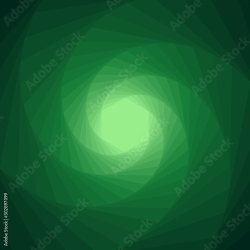 Abstract geometric gradation green tone background and texture.
