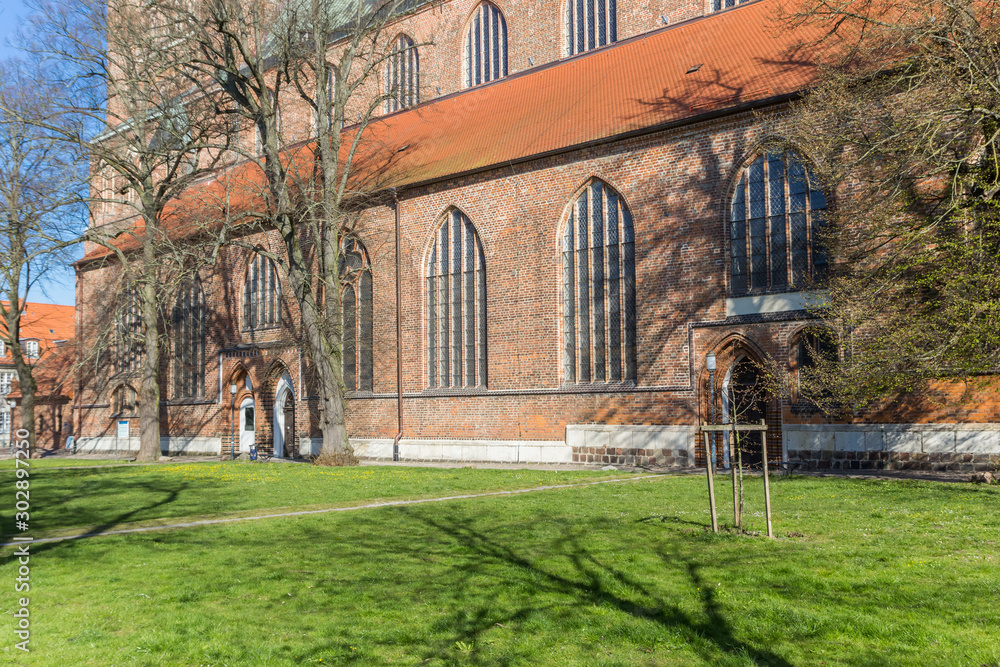 Historic Dom St. Nikolai church in Greifswald, Germany