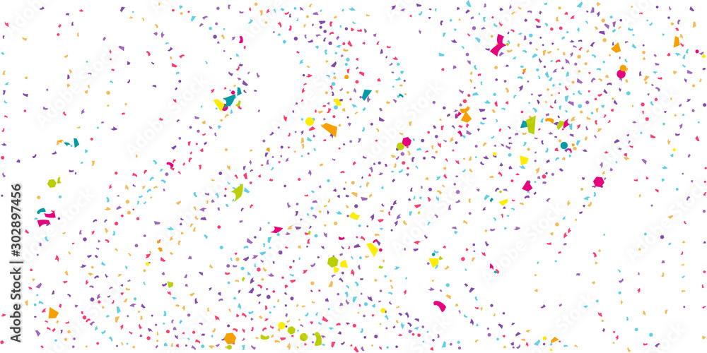 Abstract flying confetti.