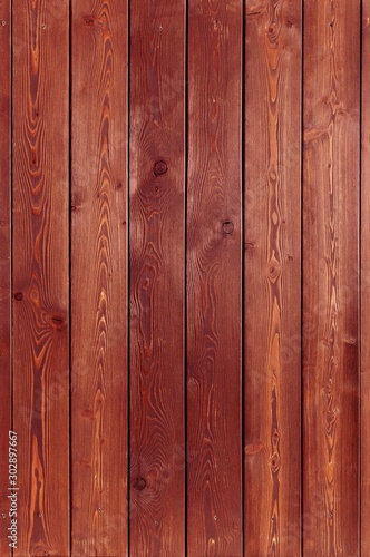 Wood background texture of board surface. Brown wooden grunge plank. Timber grain material pattern of vintage table. Wood panel of dark floor