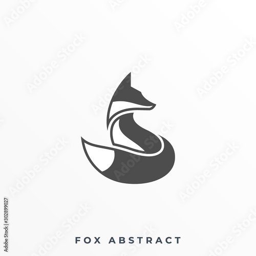 Fox Silhouette Illustration Vector Template