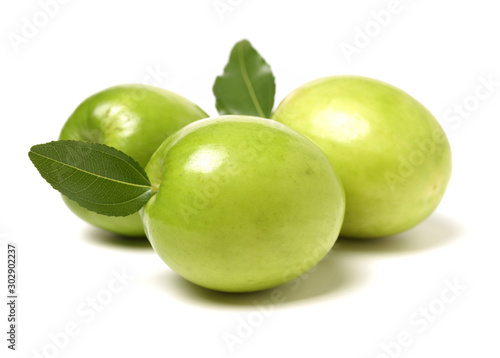 Wallpaper Mural Fresh juicy jujube isolated on white background Torontodigital.ca