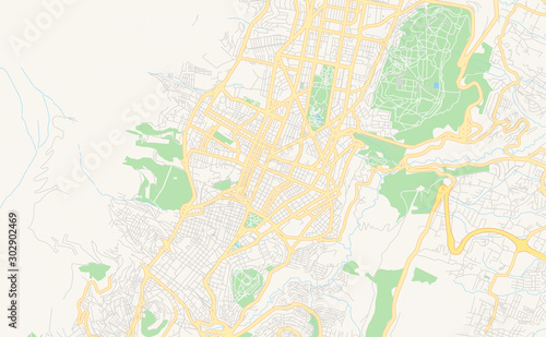 Printable street map of Tutamandahostel  Ecuador