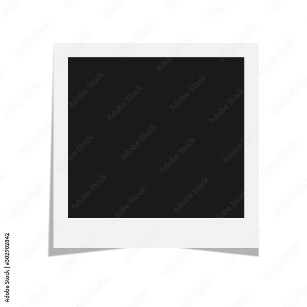 Photo frame. Square frame template with shadows isolated on white background. Vector illustration eps 10 Photo frame. Square frame template with shadows isolated on white background. Vector illustration eps 10