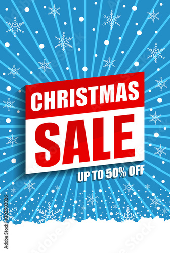 Christmas sale vector poster, happy new year discount banner, christmas offer background, xmas sale, vector illustration. eps 10,