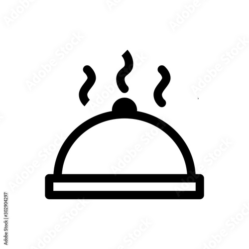 Food Cover icon, Rice cover, Cooking line icon