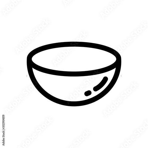 bowl icon, Cooking line icon