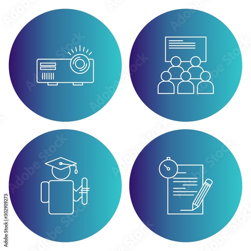 4 User interface Icon set for web and mobile applications