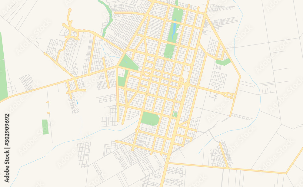 Printable street map of Sinop, Brazil Printable street map of Sinop, Brazil