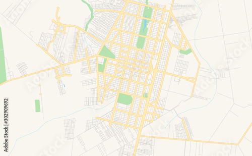 Printable street map of Sinop  Brazil