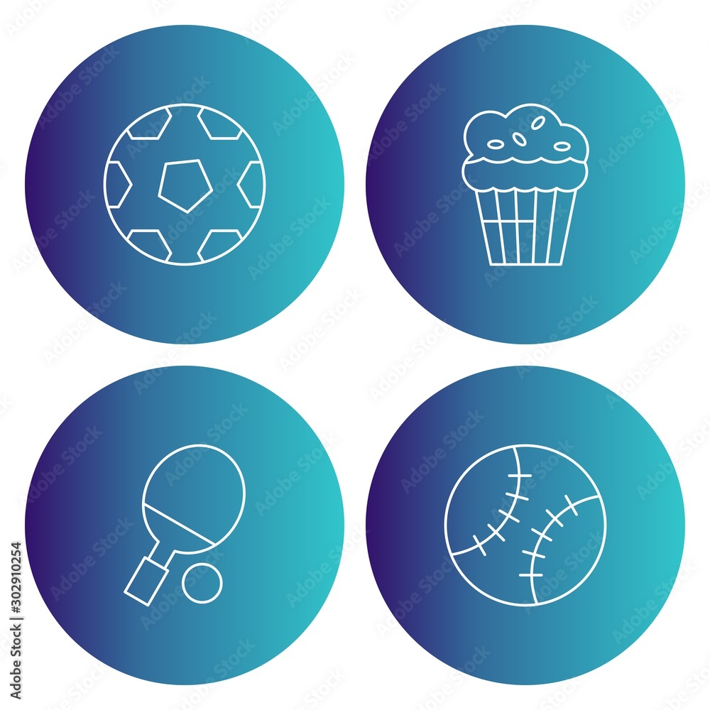 Obraz premium Universal Modern Icon Sheet For Websites And Mobile Applications